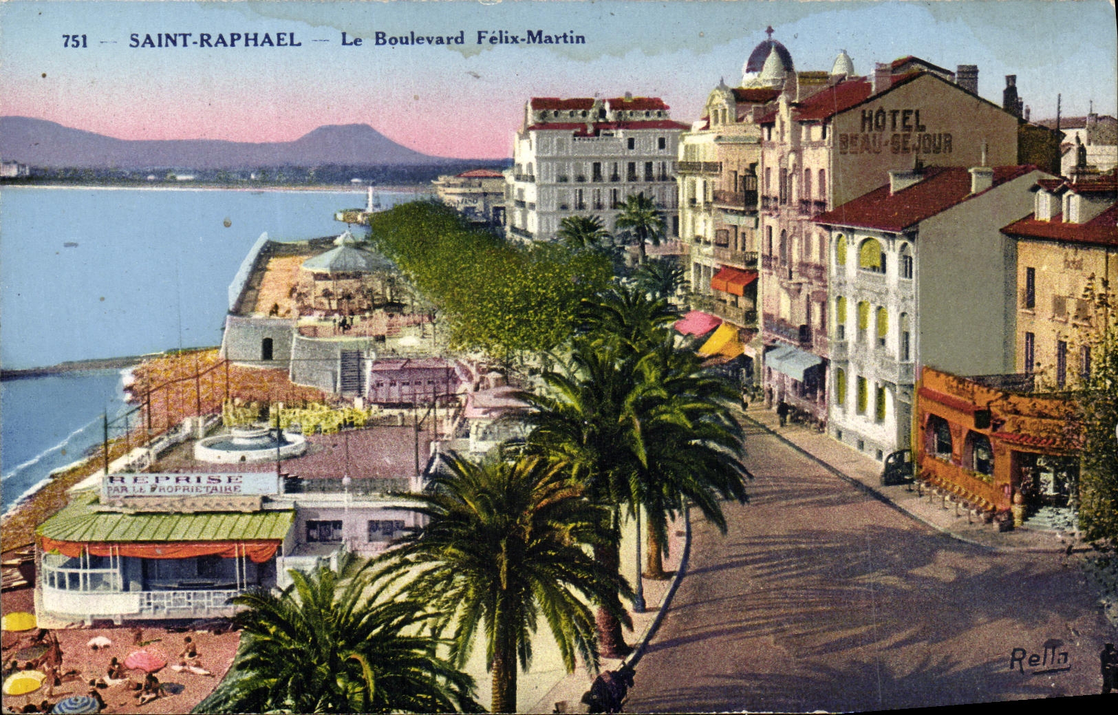 CPA Saint Raphael Le Boulevard Felix Martin
