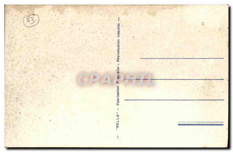 CPA Saint Raphael Le Boulevard Felix Martin — Rückseite