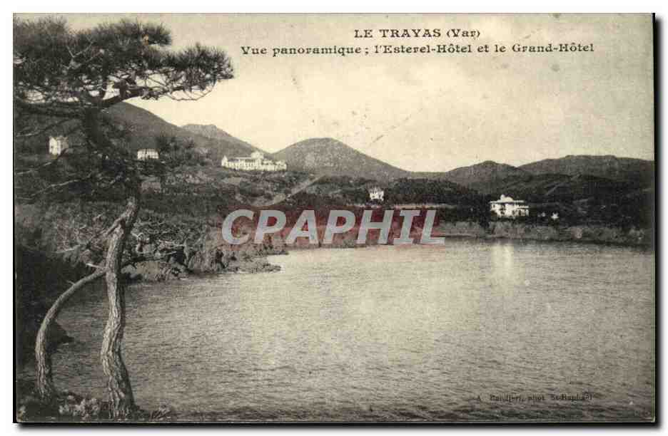 CPA Le Trayas Vue Panoramique L Esterel Hotel et le Grand Hotel