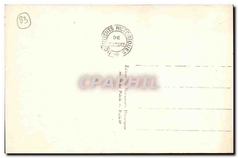 CPA Frejus Le Cloitre  — Rückseite