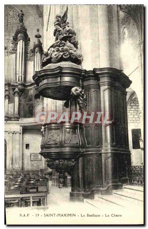 CPA Sainte Maximin La Basilique A La Chaire