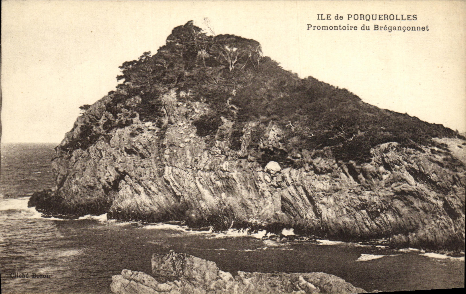 Ile de Porquerolles — Promontoire du Brégançonnet — Cliché Bozon