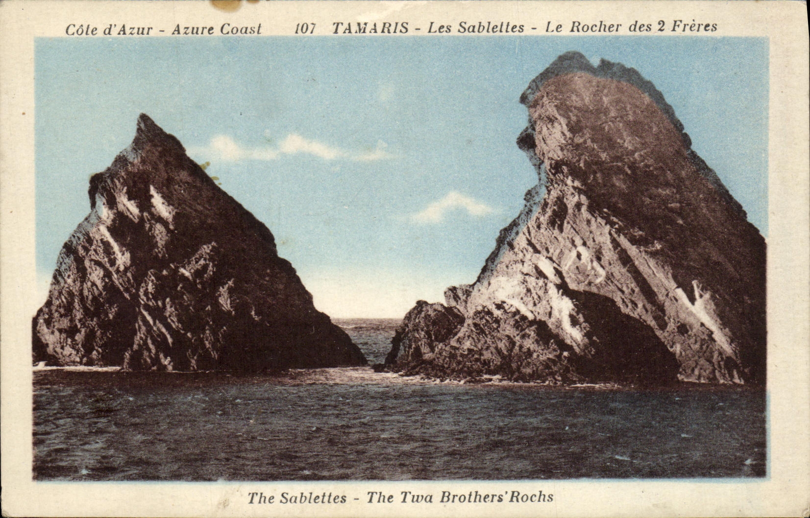 CPA Tamaris Les Sablettes Le Rocher des 2 Freres