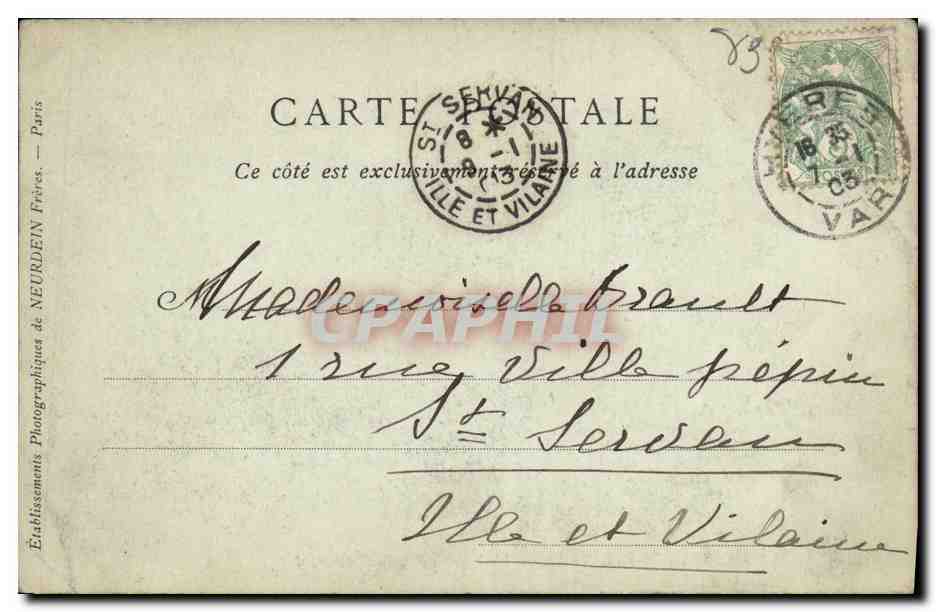 CPA Hyeres Les Palmiers L Abside de L Eglise Saint Paul — Reverso
