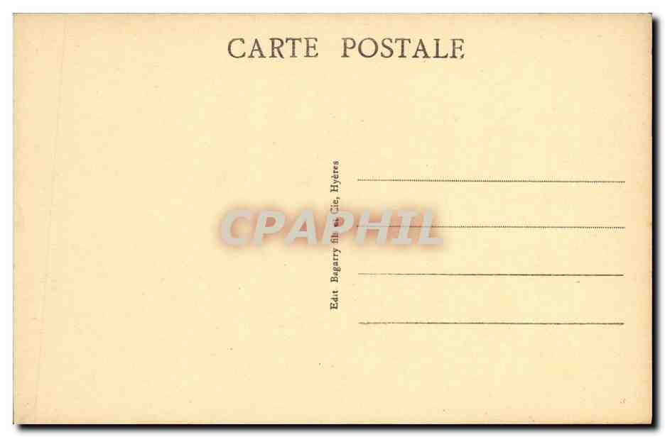 Hyères - Remparts du vieux Château (VIe siècle) — éditeur RENE, n° 41 — Rückseite