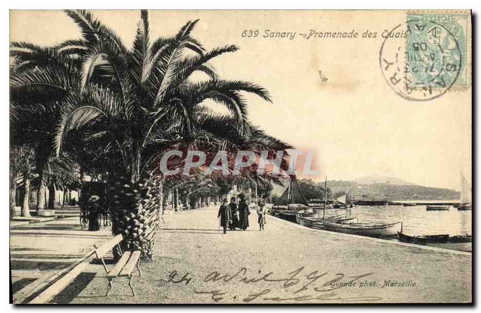 CPA Sanary Promenade des Quais