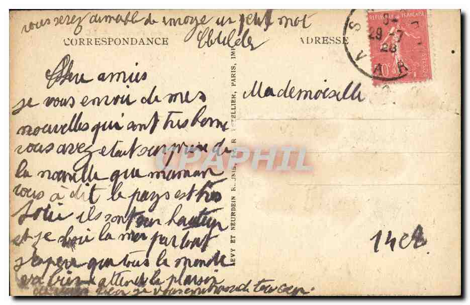 Sanary — Le Port et le boulevard des Palmiers — LL — Verso