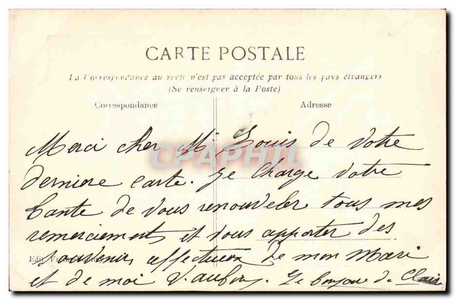Bandol — Le Port — Éditeur : CPAPHIL, n° de série non visible — Reverso