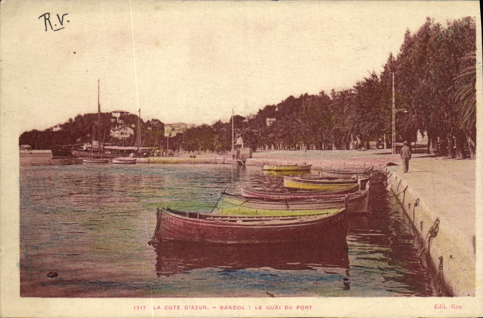 La Côte d'Azur - Bandol : Le Quai du Port — Édit. Gos, n° 1217