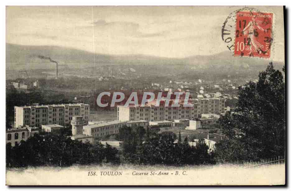 Toulon — Caserne St-Anne — B.C. — éditeur B.C. n°158