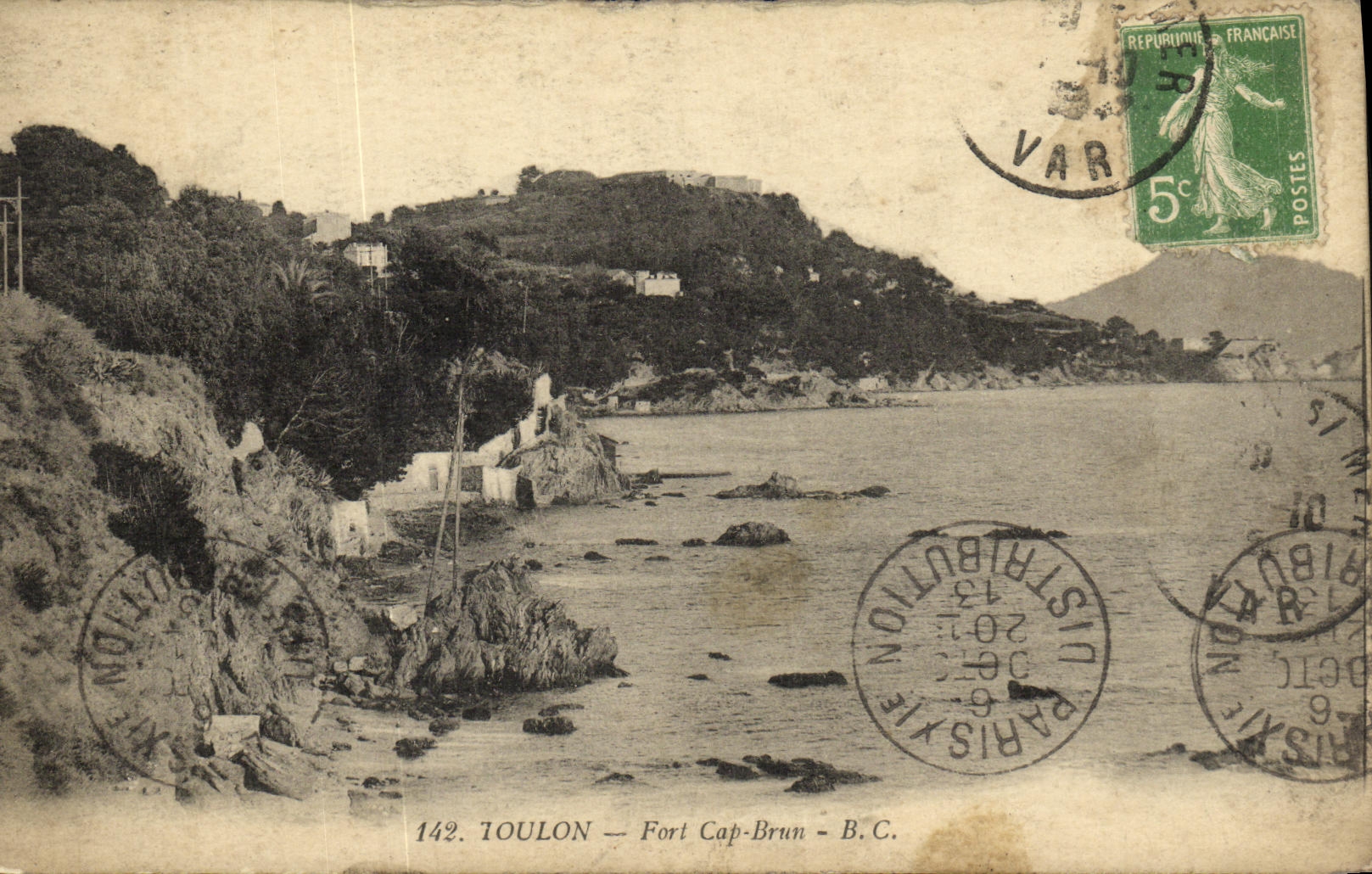 Toulon — Fort Cap-Brun — B.C. — Éditeur B.C. n°142