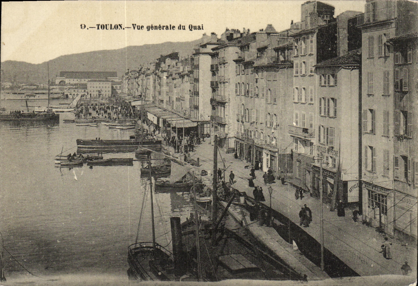 Toulon — Vue générale du Quai — Éditeur non identifié