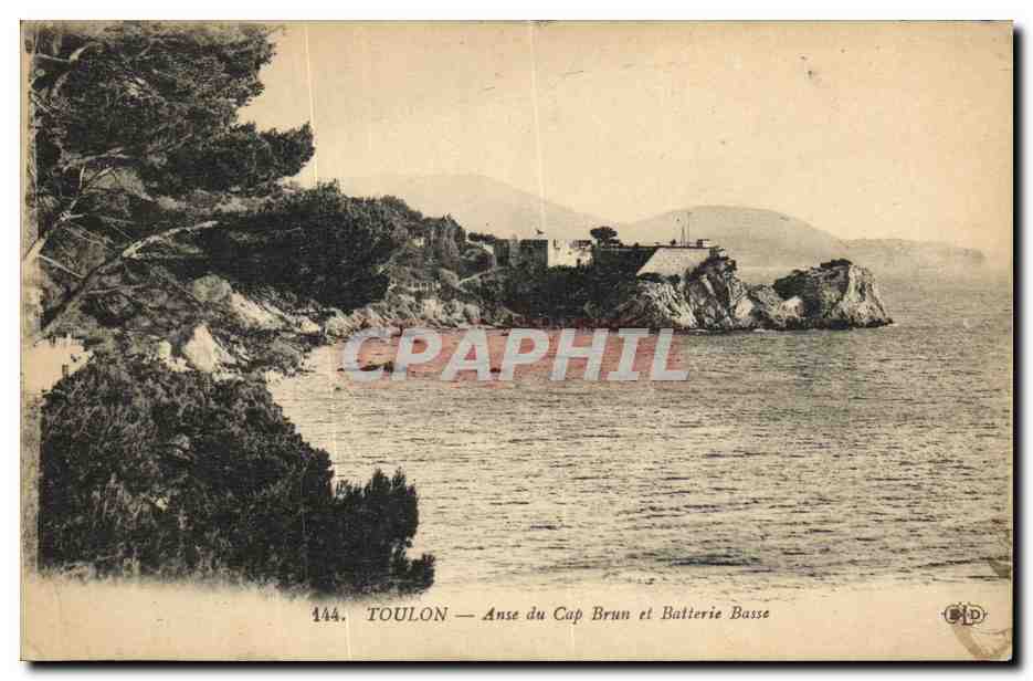 CPA Toulon Anse du Cap Brun et Batterier Basse
