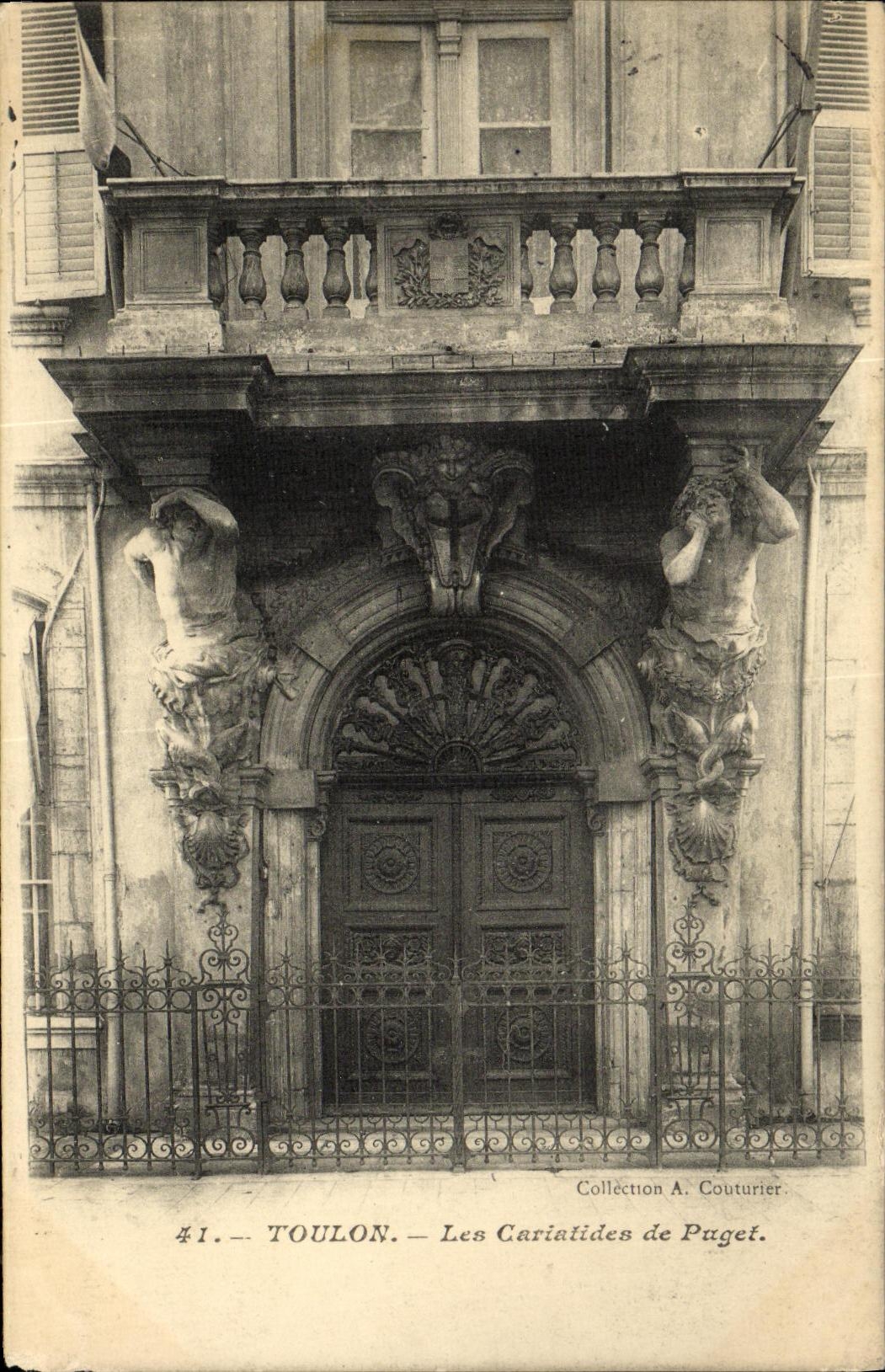 Toulon — Les Cariatides de Puget — Collection A. Couturier, n°41