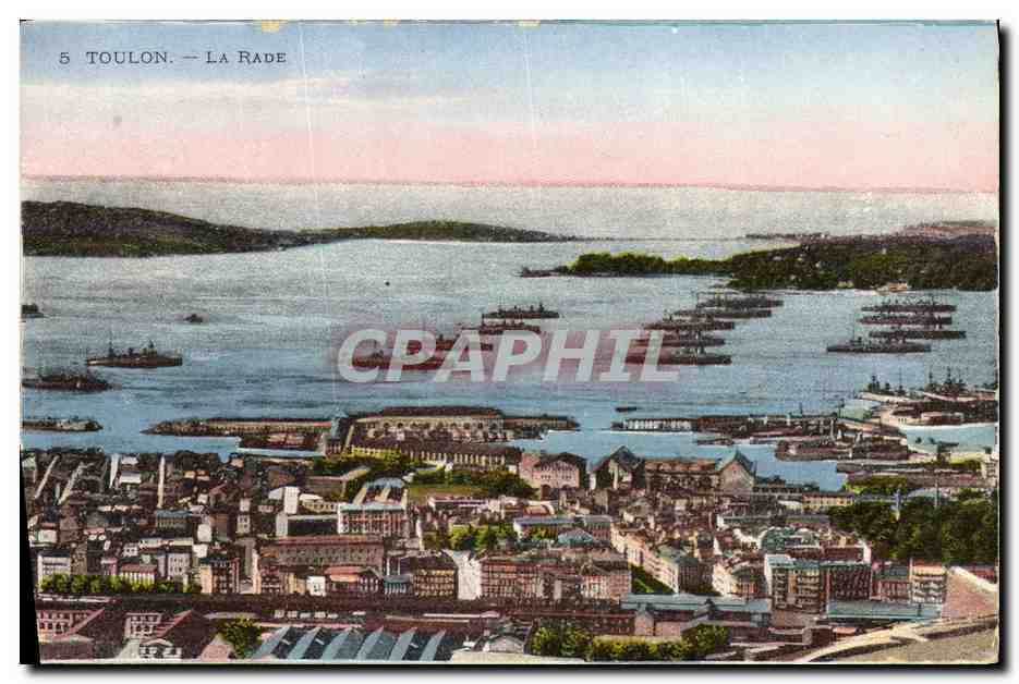 CPA Toulon La Rade Bateaux
