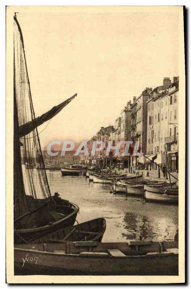 CPA Toulon Un coin du port Bateaux