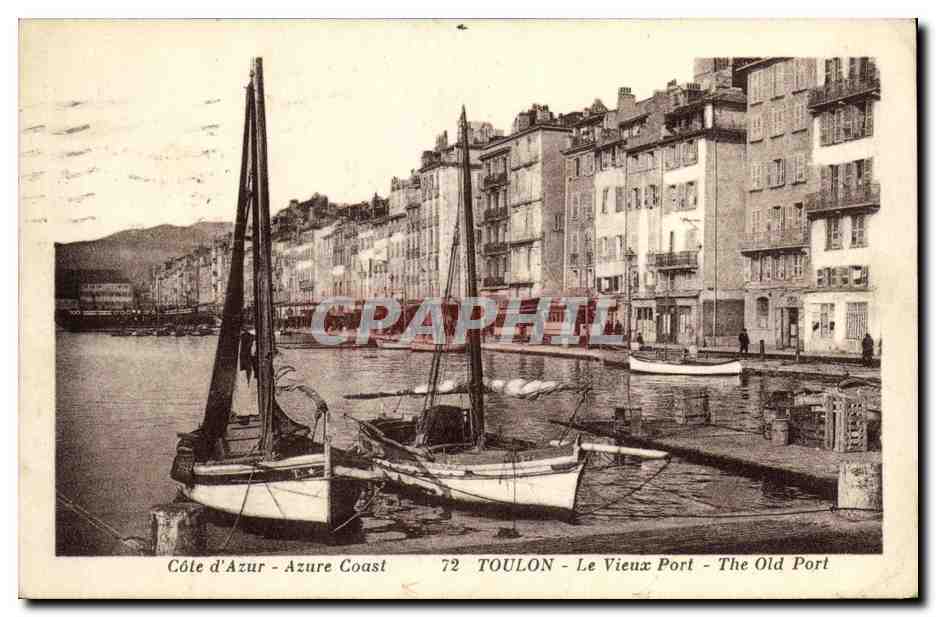 CPA Toulon Le Vieux Port Bateaux 