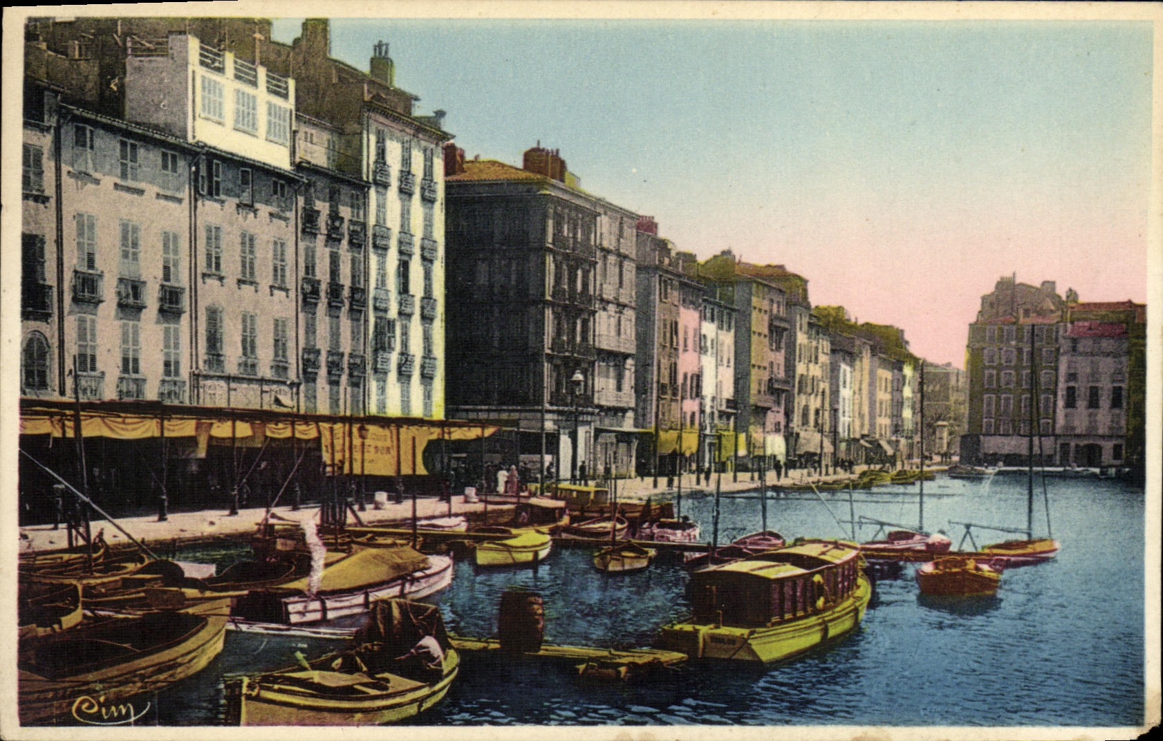 CPA Toulon Le Quai Bateaux