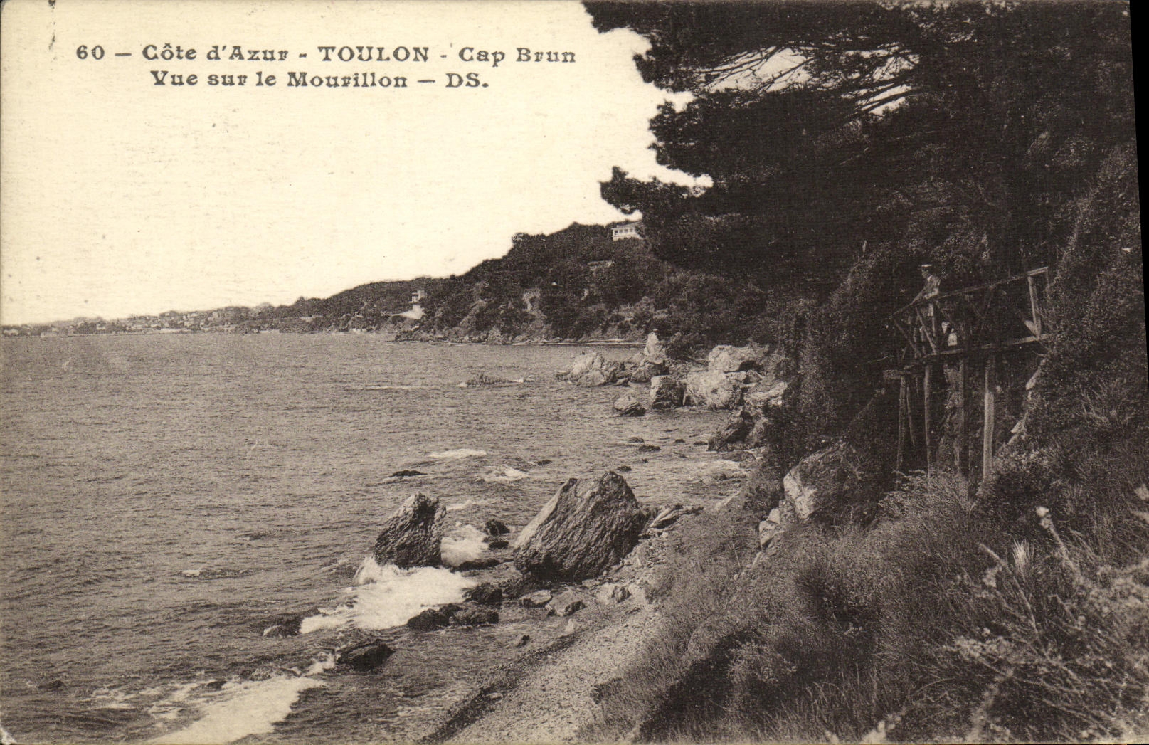 CPA Toulon Cap Brun Vue sur le Mourillon 
