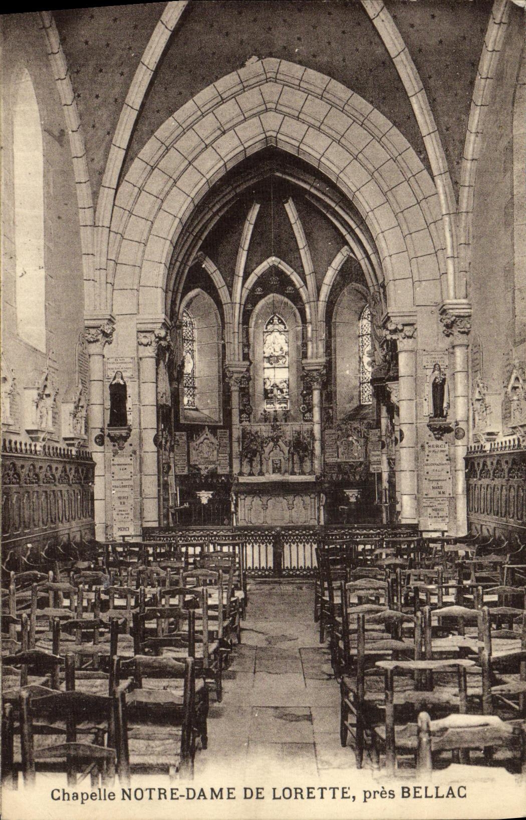 CPA Chapelle Notre Dame De Lorette Pres Bellac