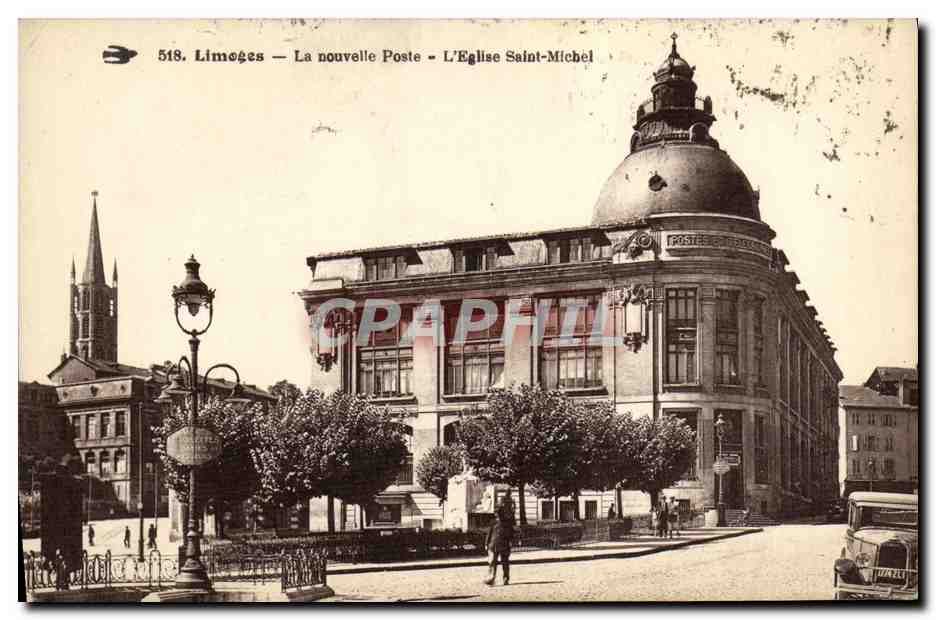 Limeuges — La nouvelle Poste — L'Église Saint-Michel