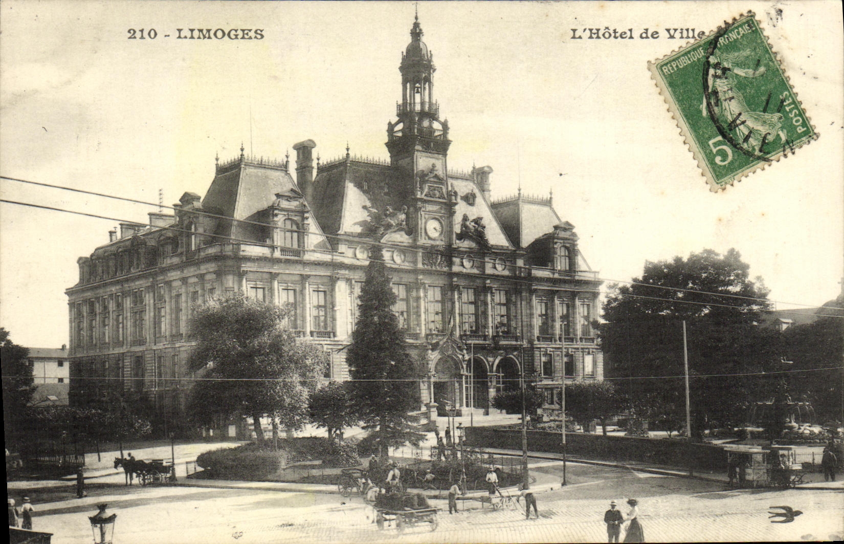 CPA Limoges L Hotel de Ville