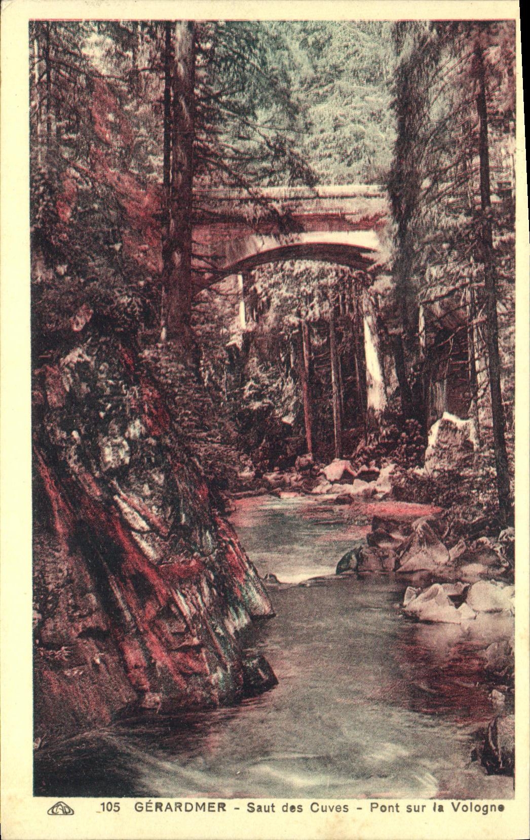 Gérardmer - Saut des Cuves - Pont sur la Vologne