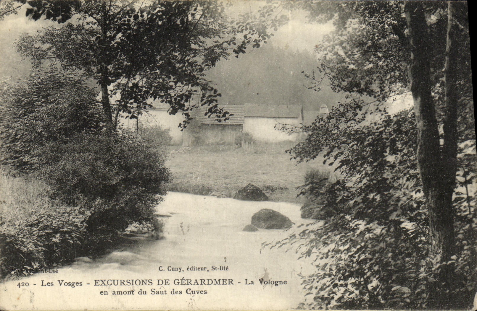 Les Vosges - Excursions de Gérardmer - La Vologne en amont du Saÿt des Cuves — C. Cuny, éditeur, St-Dié