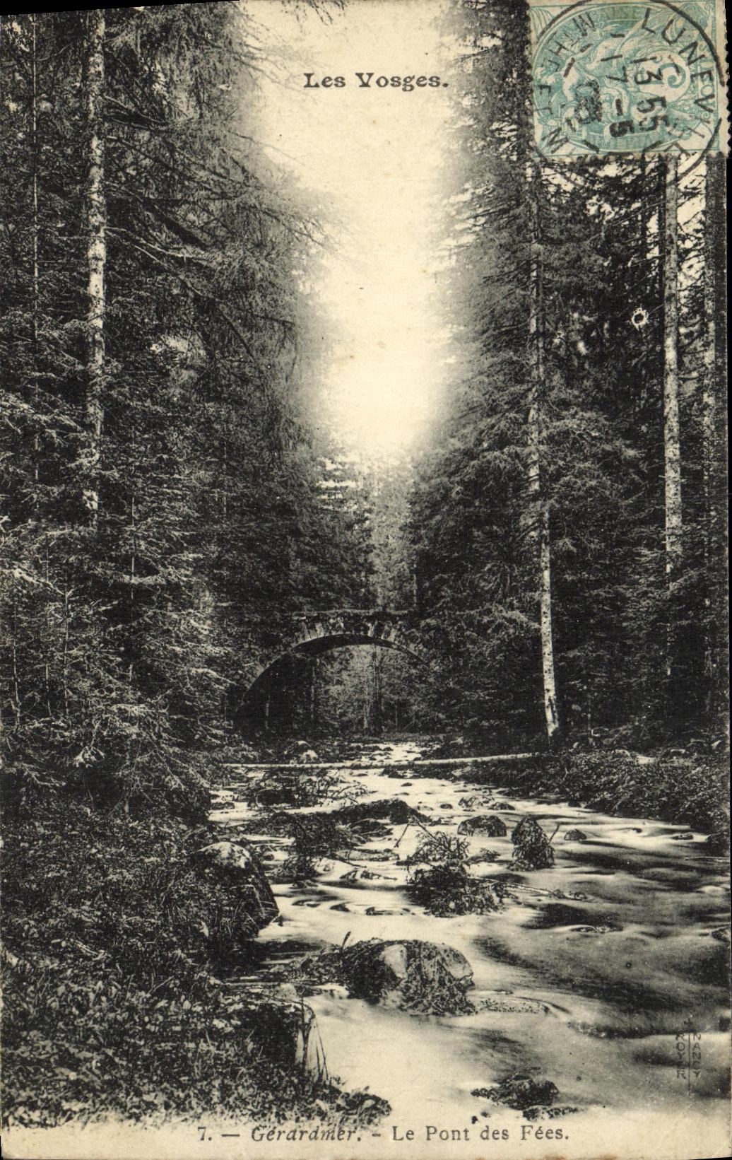 Gérardmer — Le Pont des Fées — Les Vosges — Édition GIN SAINRY, n°7