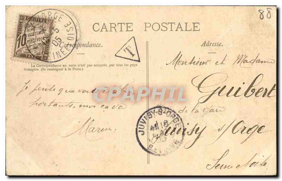 Gérardmer — Le Pont des Fées — Les Vosges — Édition GIN SAINRY, n°7 — Rückseite