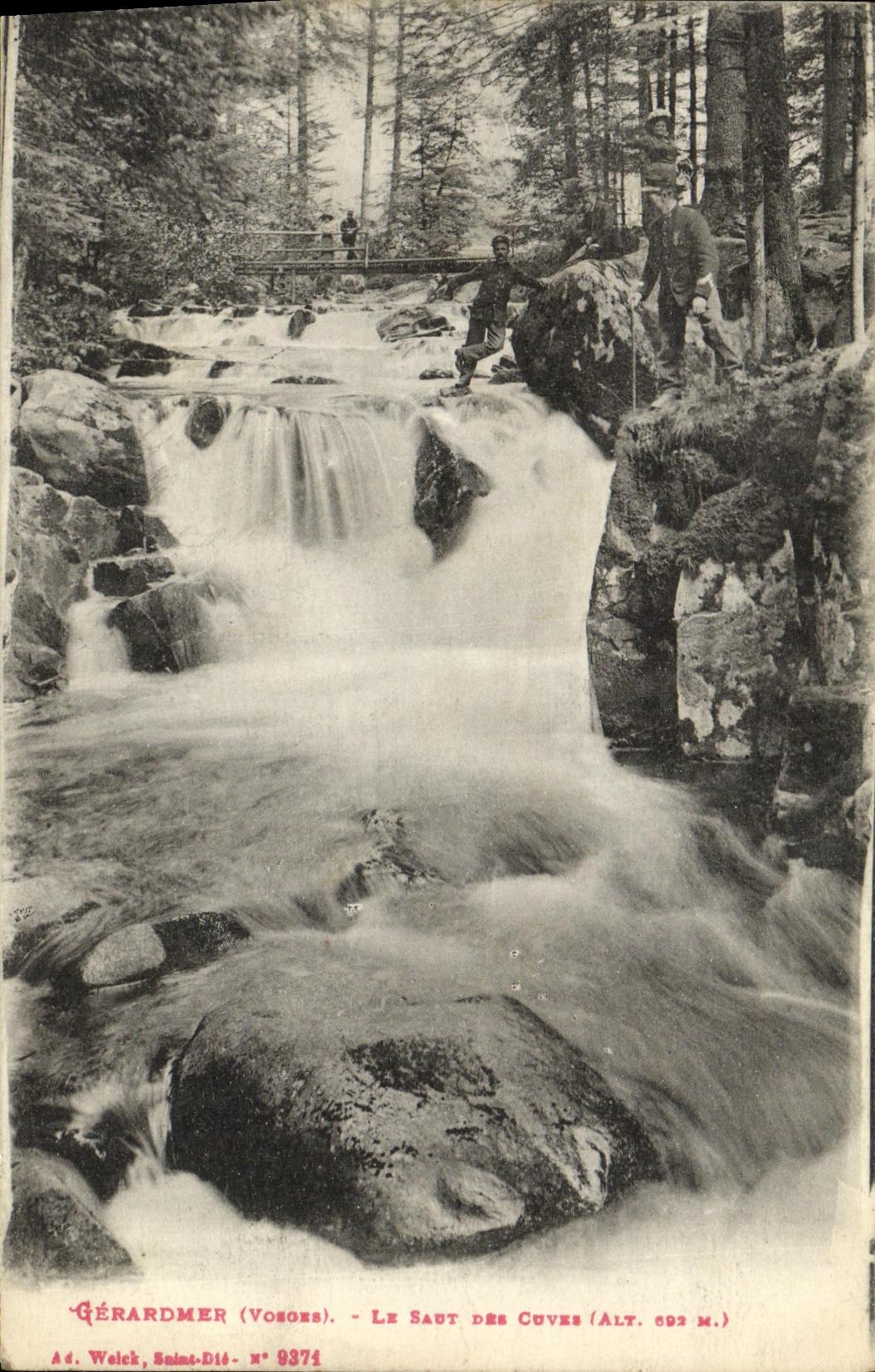Gérardmer (Vosges) — Le Saut des Cuves (Alt. 692 m.) — Ad. Welck, Saint-Dié - N° 9374