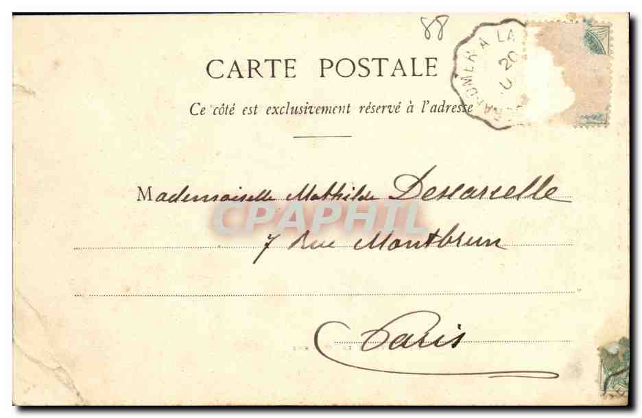 Gérardmer — La Route de la Schlucht — Imp. Ad. Weick, Saint-Dié (Vosges) N° 1835 — Achterkant