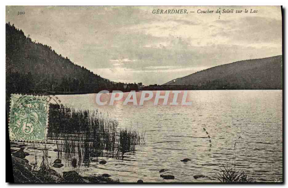 Gérardmer — Couche de Soleil sur le Lac — CPAPHIL n°300