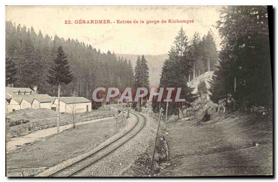 CPA Gerardmer Entree de la Gorge de Kichompre