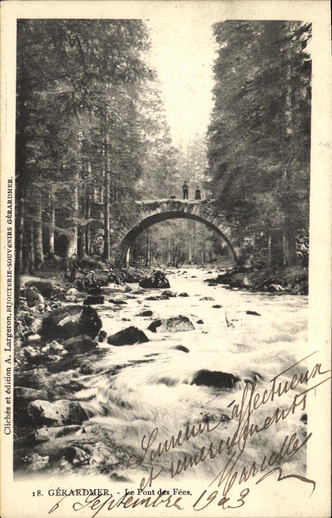 CPA Gerardmer Le Pont Des Fees