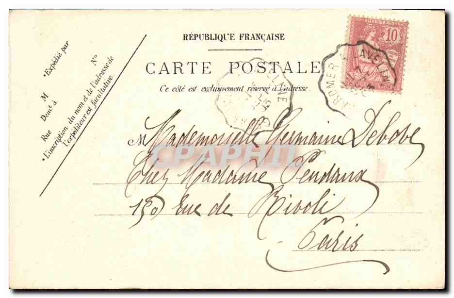 CPA Gerardmer Le Pont Des Fees — Rückseite