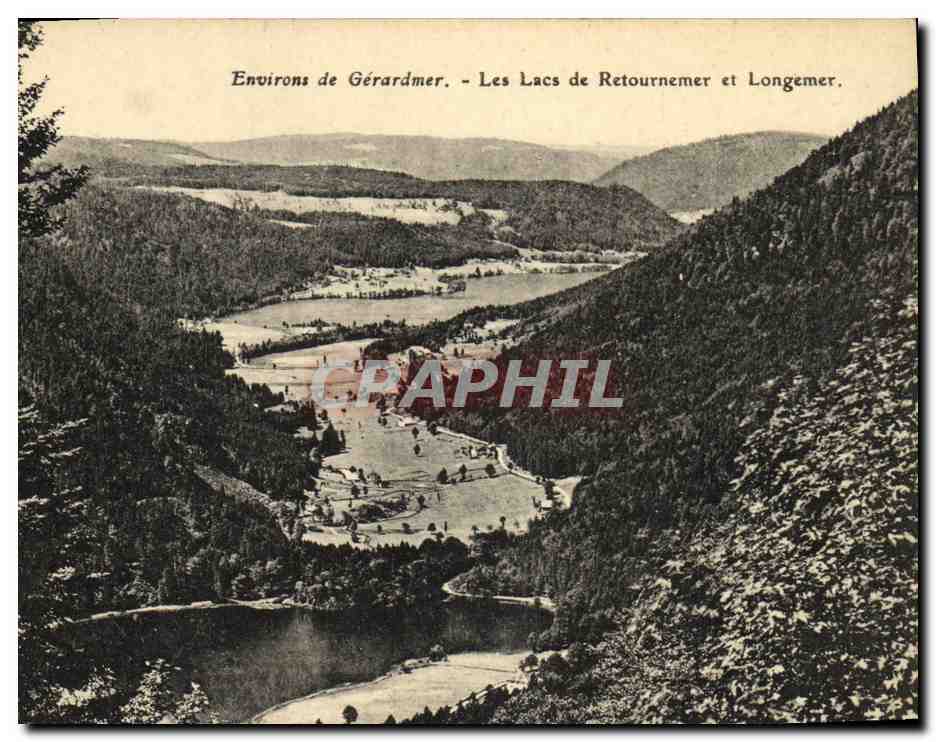 Environs de Gérardmer — Les Lacs de Retournemer et Longemer — Édition de la Maison d'Art Victor, Avricourt