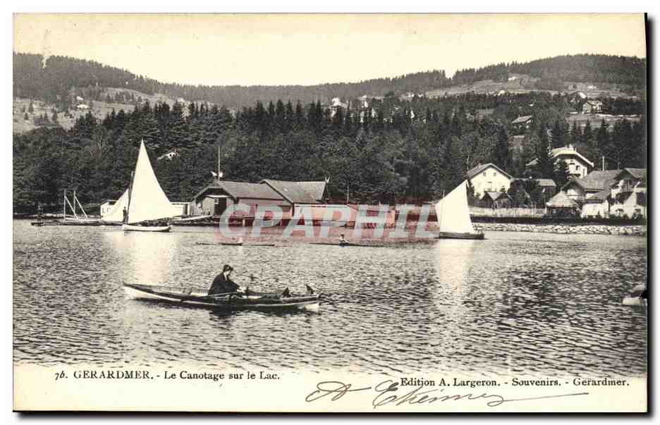 CPA Gerardmer Le Canotage sur le Lac
