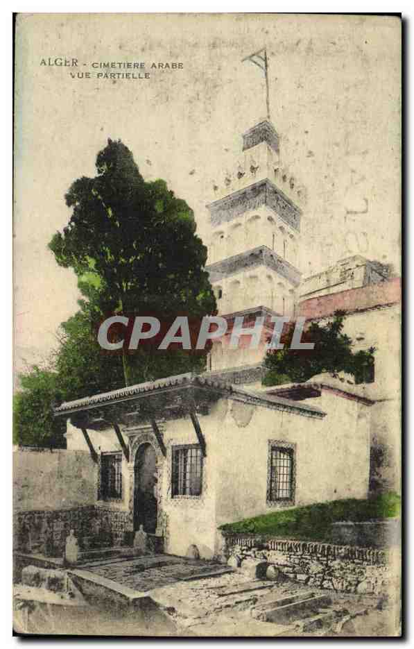 CPA Alger Cimetiere Arabe Vue Partielle