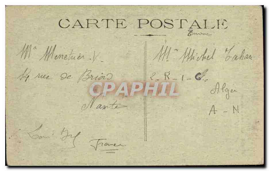 CPA Alger Cimetiere Arabe Vue Partielle — Rückseite