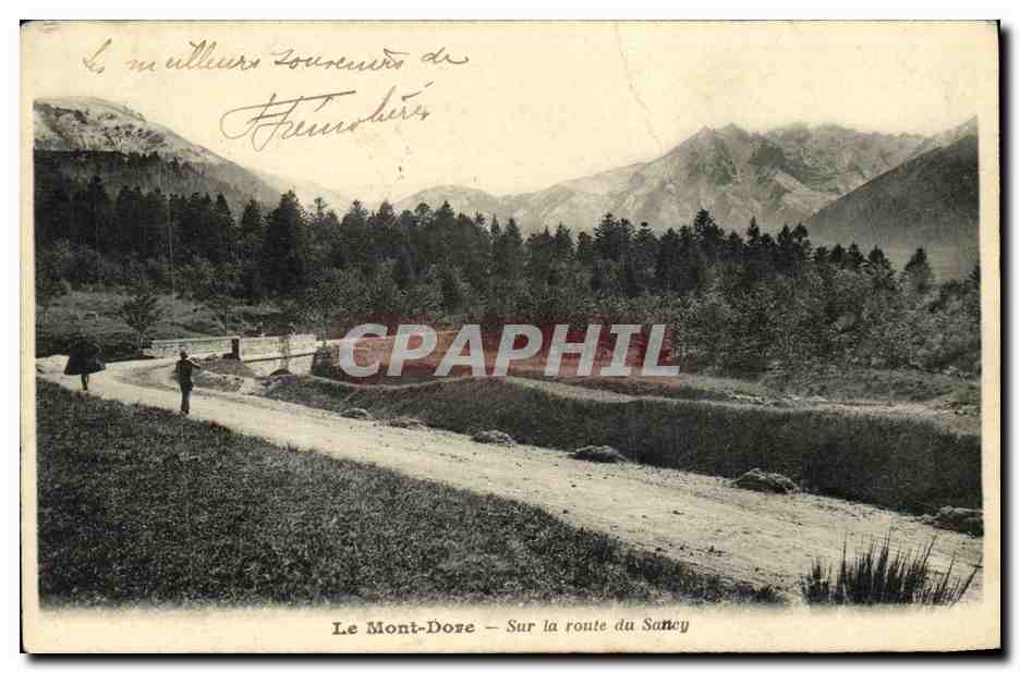 CPA Le Mont Dore Sur la Route du Sancy
