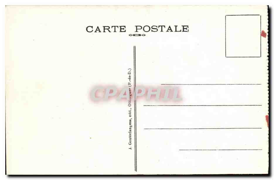 CPA Le Mont Dore Vue Generale — Verso