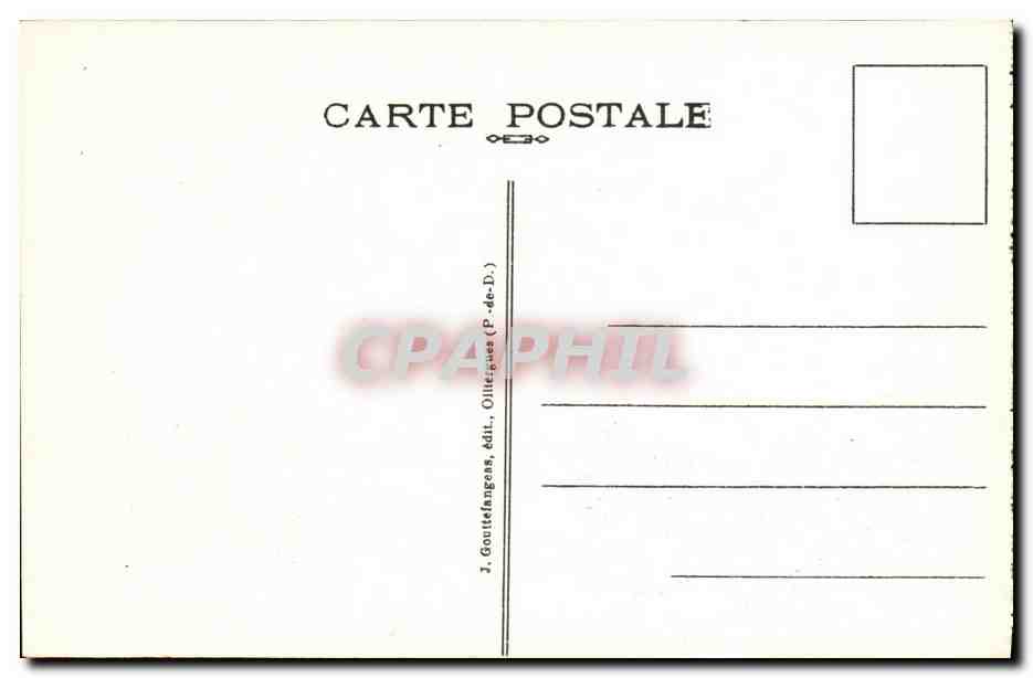 CPA Le Mont Dore Le Puy de Sancy  — Verso