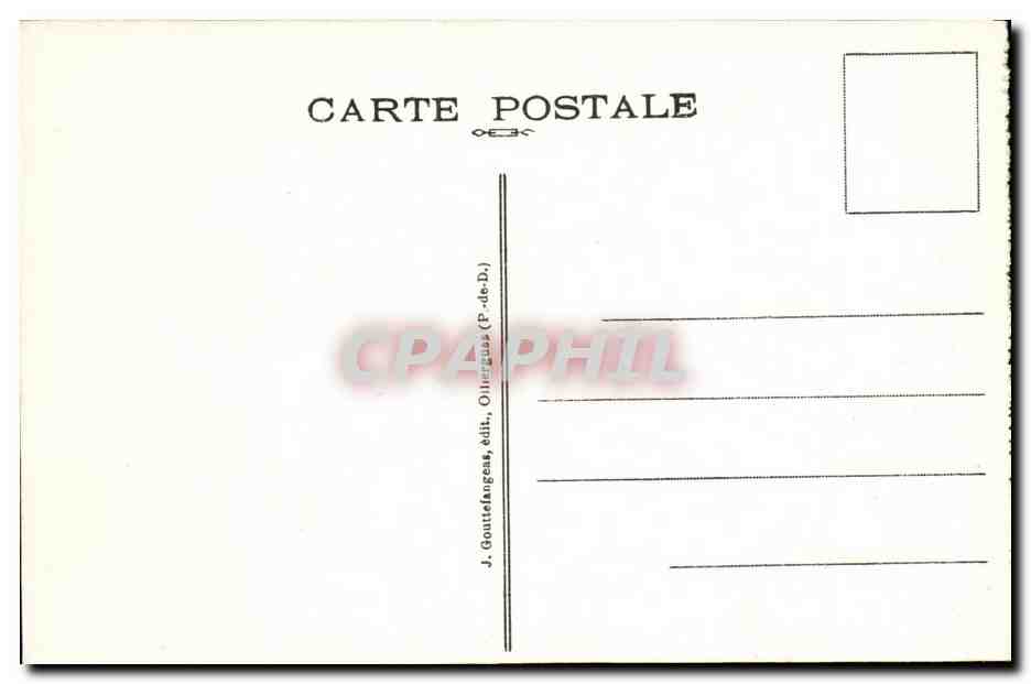 CPA Le Mont Dore Pic du Capucin — Verso