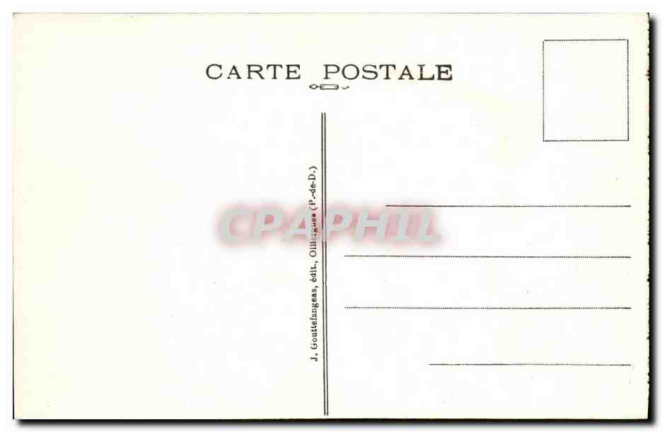 CPA Le Mont Dore Vue Generale Le Capucin et le Funiculaire — Verso