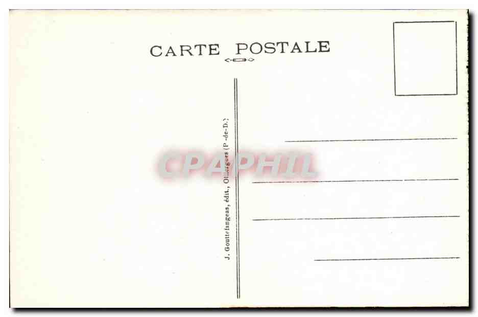 CPA Le Mont Dore Vue Generale  — Verso