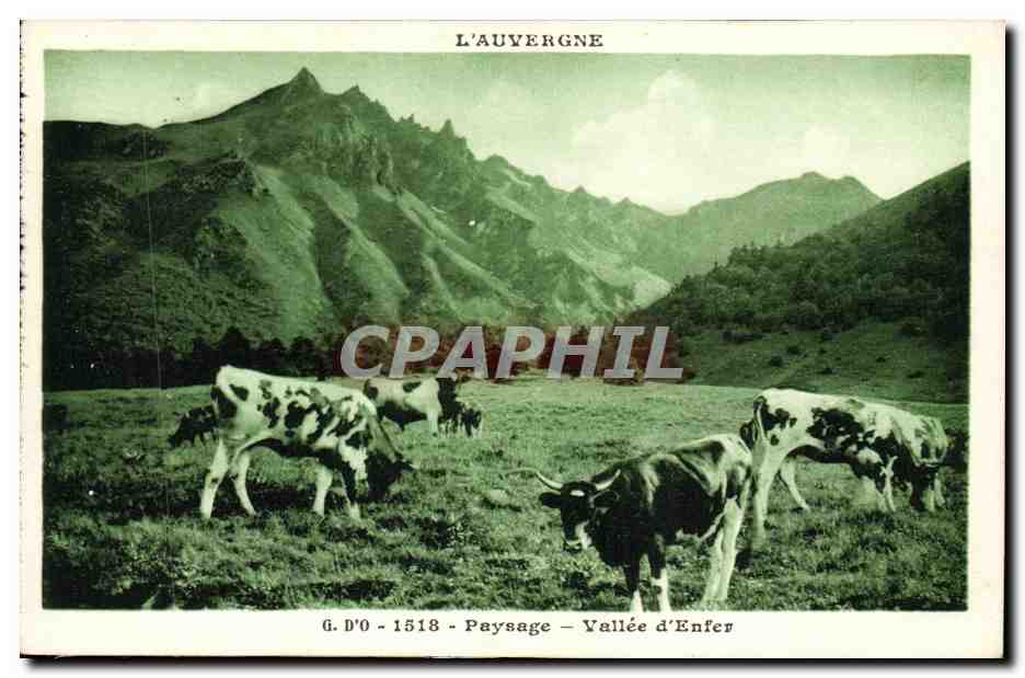 L'Auvergne - Paysage - Vallée d'Enfer — G. D'O - 1518