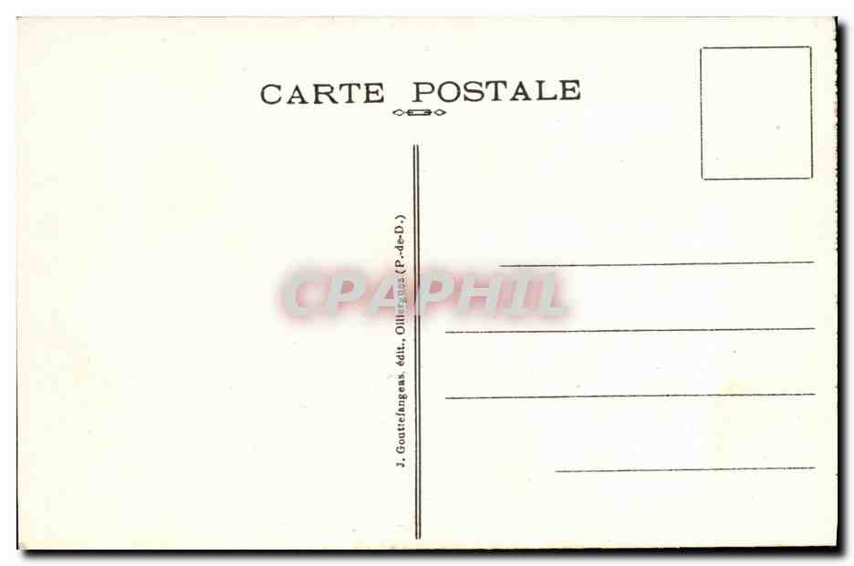 CPA Le Mont Dore Vallee du Sancy et le Capucin — Verso