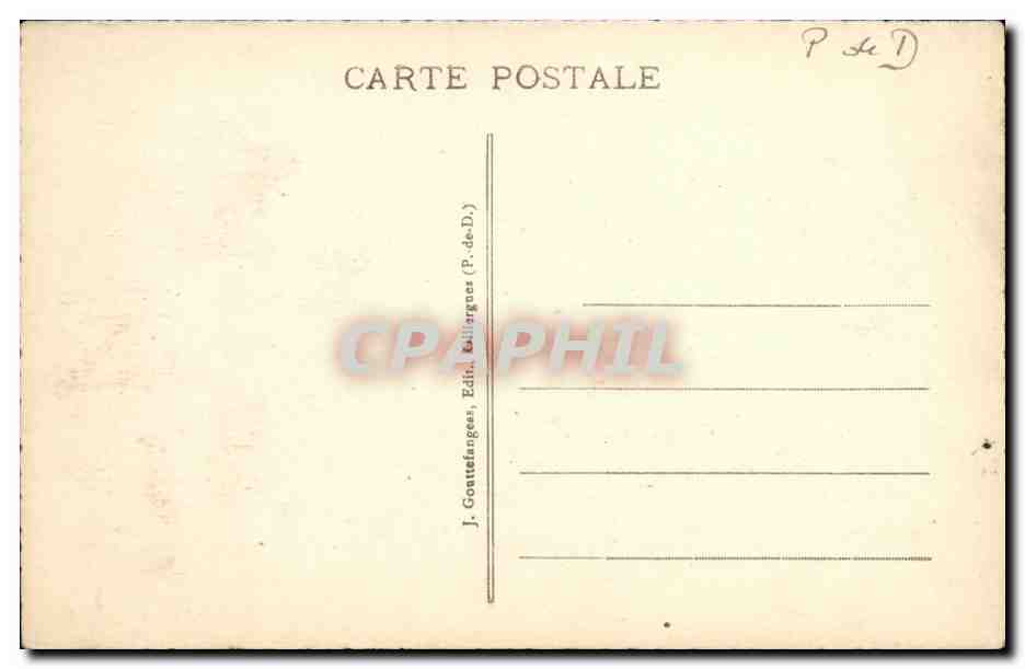 CPA Le Mont Dore Vallee d enfer et aiguilles du diable — Verso