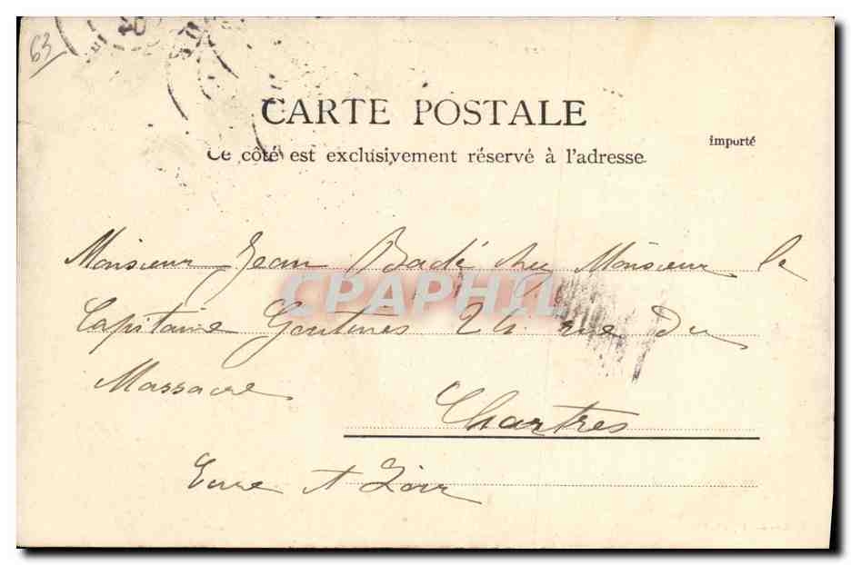 CPA Le Mont Dore Bains — Rückseite